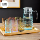 个性创意水杯 玻璃杯套装 泡茶杯 玻璃水杯子 家用凉水壶 冷水壶