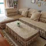 沙发垫四季布艺欧式防滑真皮订定做秋冬加厚毛绒组合现代通用坐垫