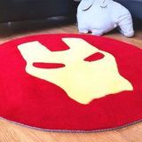 复仇者联盟圆形地毯 钢铁侠美国队长绿巨人动漫周边地毯电脑椅垫