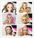 芭比娃娃实心3D真眼珠12点全关节芭比娃娃裸娃素身体女孩玩具