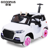 儿童电动车 推车 童车 宝宝玩具车电动汽车 带遥控 四轮可坐
