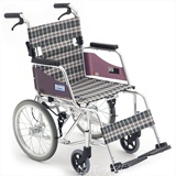 三贵MiKi轮椅车MOCC-43JL 铝合金手动轮椅 后背可折叠轻便轮椅车