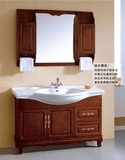 惠达浴室柜组合实木橡木洗脸手洗面柜组合落地棕色大型整体卫浴