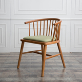 实木餐椅靠背现代简约新西兰进口松木北欧休闲椅酒店咖啡厅椅