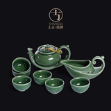 上古整套茶具青瓷茶具套装创意茶壶茶杯套装陶瓷功夫恬瓷龙泉茶具
