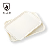 托盘白色长方形欧式托盘茶盘快餐盘塑料盘水果盘客房盘密胺蛋糕盘