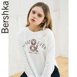 Bershka BSK女士 文字心形图案卫衣 01850810