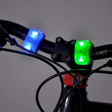 MZYRH自行车硅胶七彩青蛙灯山地车警示灯单车尾灯辐条灯双眼灯