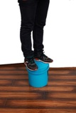 桶洗澡桶洗车桶 玩具收纳桶带盖大号水桶凳加厚塑料可坐家用钓鱼