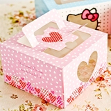 烘培包装 迷你6寸可爱KT蛋糕盒  西点点心盒 慕斯水果蛋糕盒