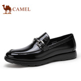 Camel/骆驼男鞋 秋季新款男士商务休闲牛皮套脚皮鞋