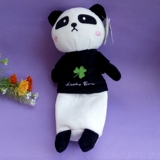 四川成都旅游纪念品可爱熊猫多功能笔袋毛绒公仔笔盒手机袋化妆包