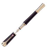 现货秒发万宝龙正品摩纳哥格蕾丝王妃系列紫色墨水笔 玫瑰金钢笔