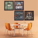 现代欧式复古餐厅装饰画咖啡奶茶店挂画沙发背景墙壁画单幅有框画