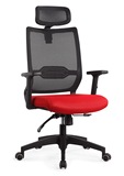 网布透气时尚职员办公椅高靠背经理椅多功能升降滑轮旋转电脑椅