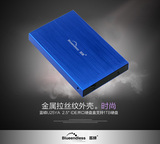 2.5寸 IDE接口  移动硬盘盒蓝硕老式针口硬盘盒 超薄型 金属外壳