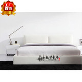 简约现代布艺软床中式风格绒布软包1.5米单人床超值1.8米大床