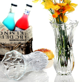 海沃 欧式玻璃花瓶 插花瓶富贵竹器皿创意透明水培玻璃摆件瓶子