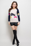 2015秋冬新款蘑菇女士低圆领羊绒衫修身套头针织打底羊毛衫毛衣