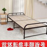 zw16新款依尔 折叠床钢木床单人床午休双人床1.2米实木床客房办
