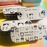 男女孩可爱小清新文具盒 韩国创意小学生帆布铅笔盒笔袋学习用品
