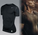正品耐克pro篮球短袖透气运动弹力速干跑步健身衣男子紧身背心T恤