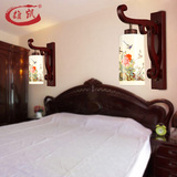 中式陶瓷壁灯现代中式过道创意壁灯古典客厅书房卧室床头墙灯壁灯