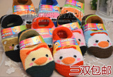 春秋冬韩国外贸原单 加厚珊瑚绒宝宝船袜 儿童防滑地板袜 亲子袜