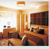 宁波快捷酒店客房家具宾馆实木油漆床 单间 标间床尺寸可定制