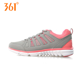 361度女鞋正品跑鞋361冬季新款品牌鞋女款运动鞋慢跑步鞋灰粉色