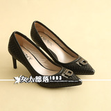DK香港订单，手工编制 舒适真皮 单鞋 高跟鞋 婚鞋15142女鞋