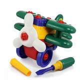 大号螺母可拆装工程车工具车玩具汽车 儿童益智组合玩具 滑翔机