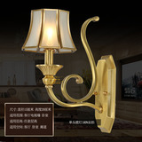 欧式全铜单头壁灯 古典壁灯 美式金色高档壁灯 客厅卧室灯
