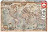 现货 Educa 16764 西班牙 进口 拼图 世界政治地图 mini 1000片