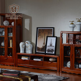 百方家具 全实木电视柜组合客厅地柜纯实木现代中式大户型