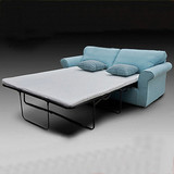 北欧宜家小户型两用1.5 1.8米双人美式沙发床布艺地中海可折叠