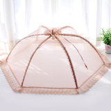 蕾丝菜罩可折叠食物罩饭菜罩子防蝇罩子长方形圆形菜伞餐桌罩