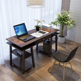宜家实木电脑桌台式笔记本写字台 简约现代书桌简易办公会议桌子