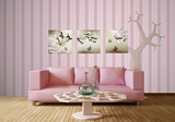 烤瓷浮雕画沙发背景墙客厅现代装饰三联立体水晶3D立体中式玉兰花