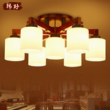 美式乡村客厅大气吸顶灯欧式卧室餐厅灯中式实木灯地中海大厅灯具