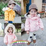 1-2345岁女童加绒棉衣女宝宝加厚外套棉袄儿童棉服冬季童装韩版潮