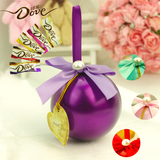 球形多口味德芙巧克力散装6粒成品喜糖果盒生日礼物20盒包邮