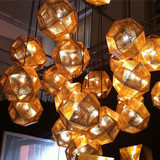 现代简约创意金砖银砖吊灯高档不锈钢卧室客厅餐厅吊灯网球吊灯具