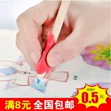 9.9包邮 糖果色海豚硅胶握笔矫正器儿童握笔器小孩写字练笔器特价