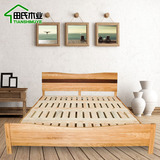 双人床1.8米1.2米1.5米儿童床小户型日式家具橡木床经济型实木床