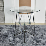 办公家具玻璃小圆桌子 公司洽谈桌广州时尚现代小型会议桌