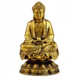 开光纯铜释迦摩尼佛像摆件释迦牟尼大日如来佛祖家居供奉风水摆设