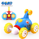 哆啦A梦无线手柄遥控翻斗特技车婴儿童玩具可充电动翻滚汽车玩具