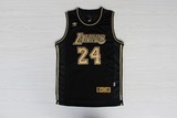 湖人队 24号 科比 KOBE 黑金 城市特别版 球衣 篮球服黑色金字