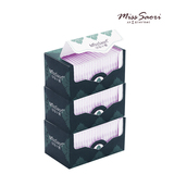 沙织小姐 卸妆化妆棉双面卸妆产品 超薄款纯棉盒装来自韩国三盒装